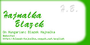hajnalka blazek business card